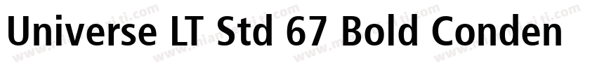 Universe LT Std 67 Bold Condensed字体转换